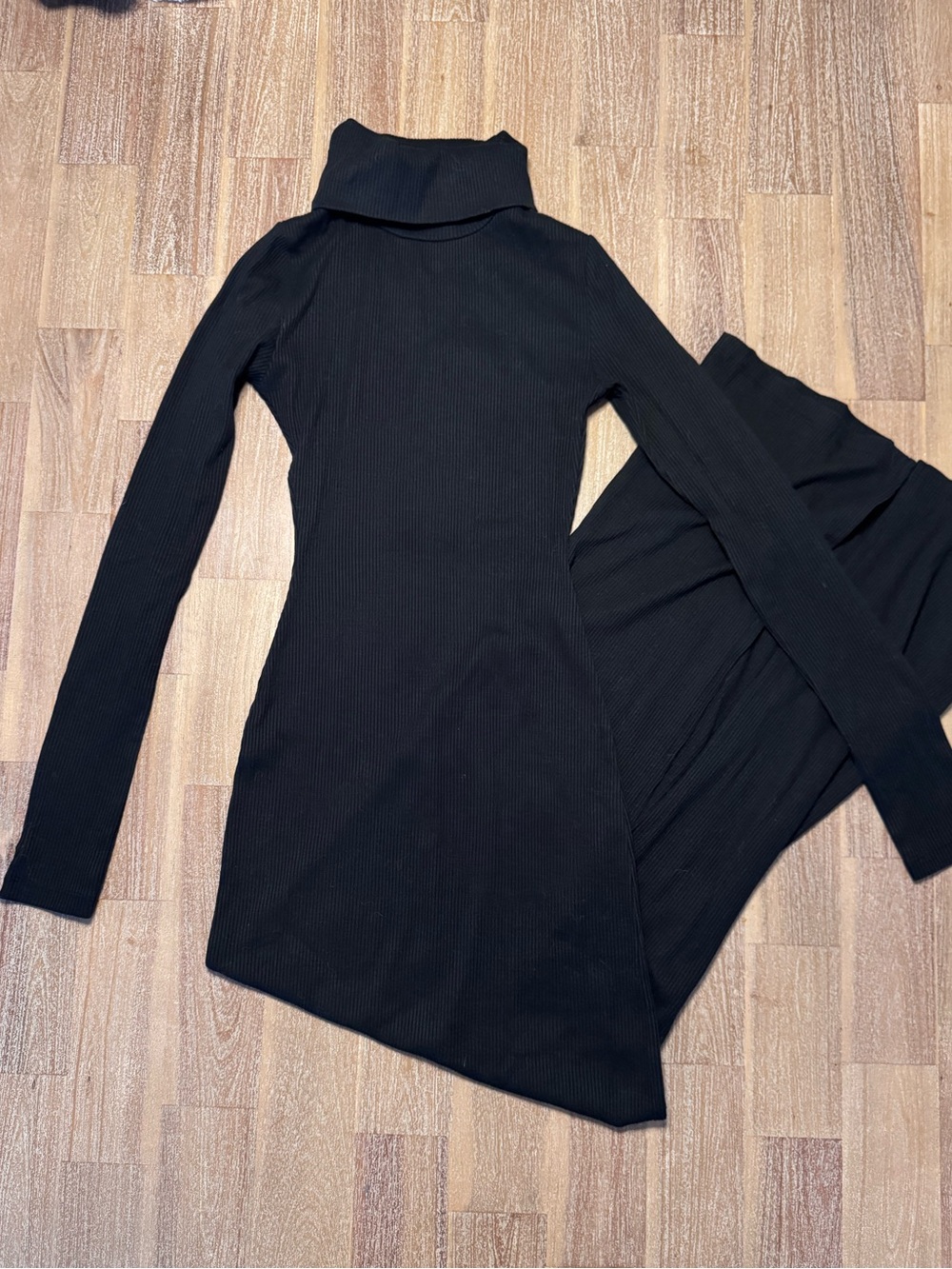 ASOS Long Black Turtleneck Dress